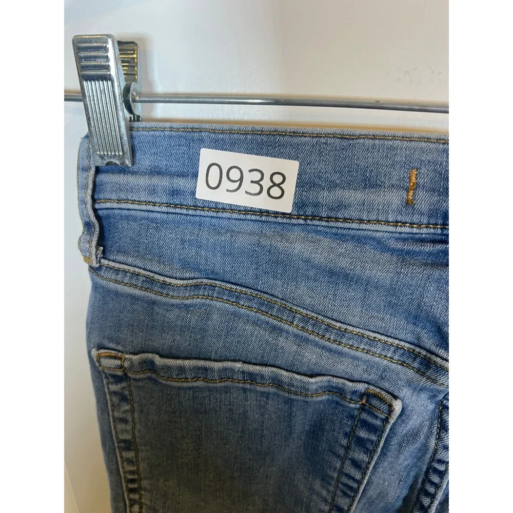 Free‎ People Womens Skinny Jeans Distressed Knee Blue Size 24